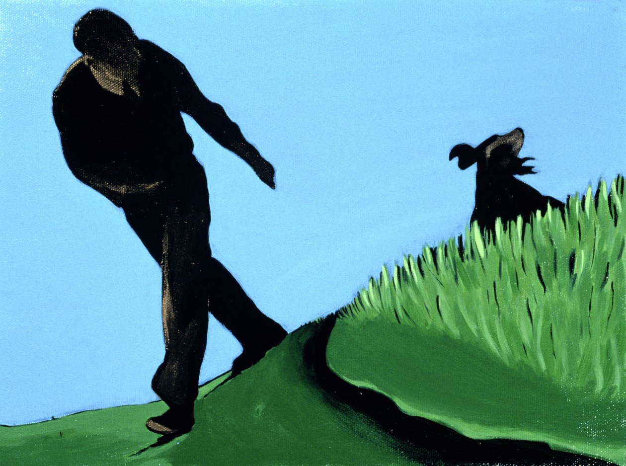 Whistling Him Back, 1997 (acrílico sobre tela) de Marjorie Weiss