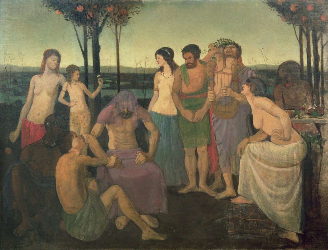 Alegoria, c.1910 de Mark Gertler