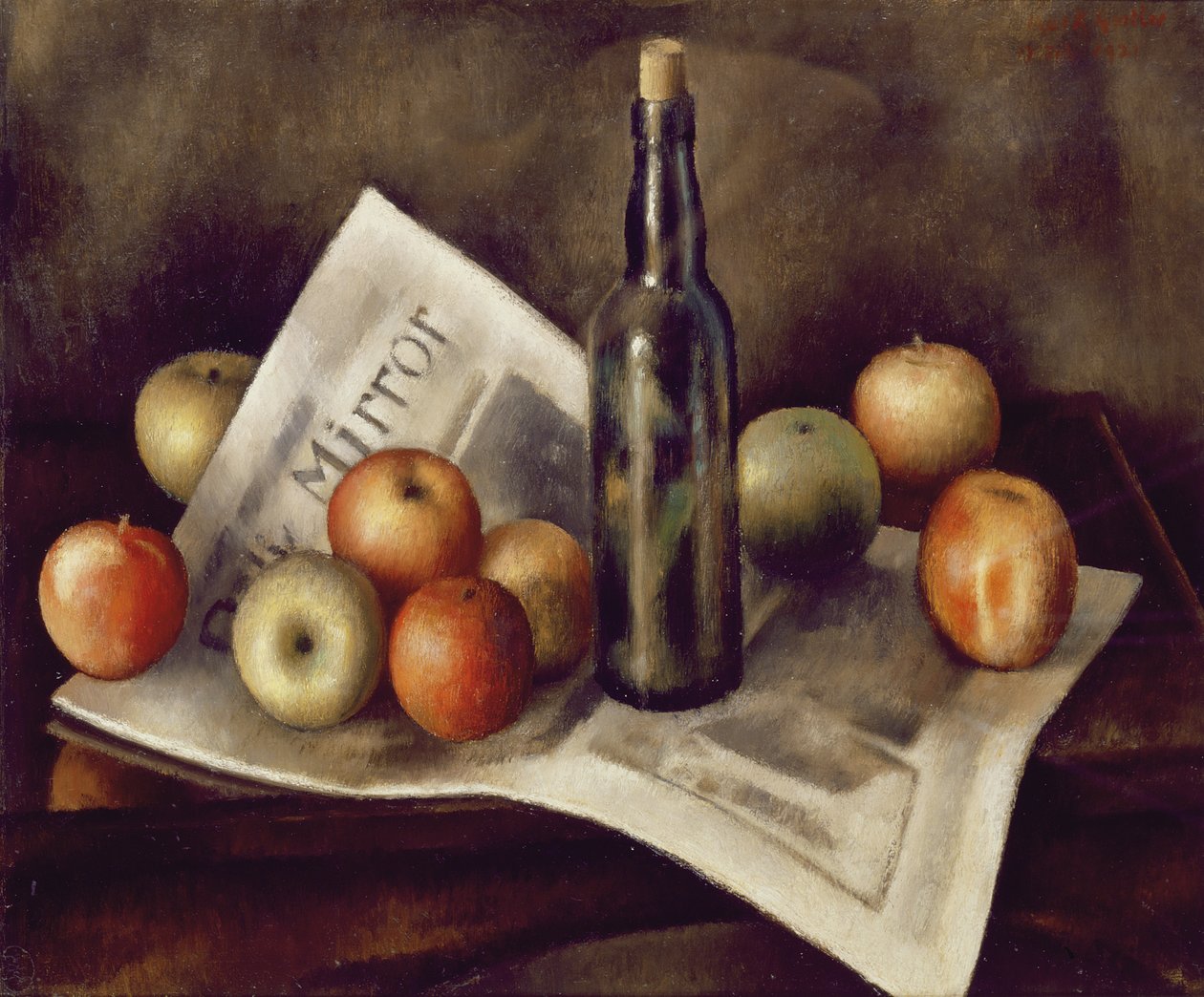 Ainda vida com maçãs, 1921 de Mark Gertler