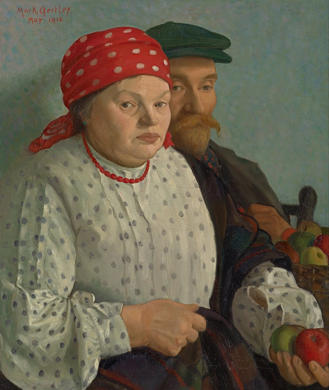 A mulher de maçã e seu marido de Mark Gertler