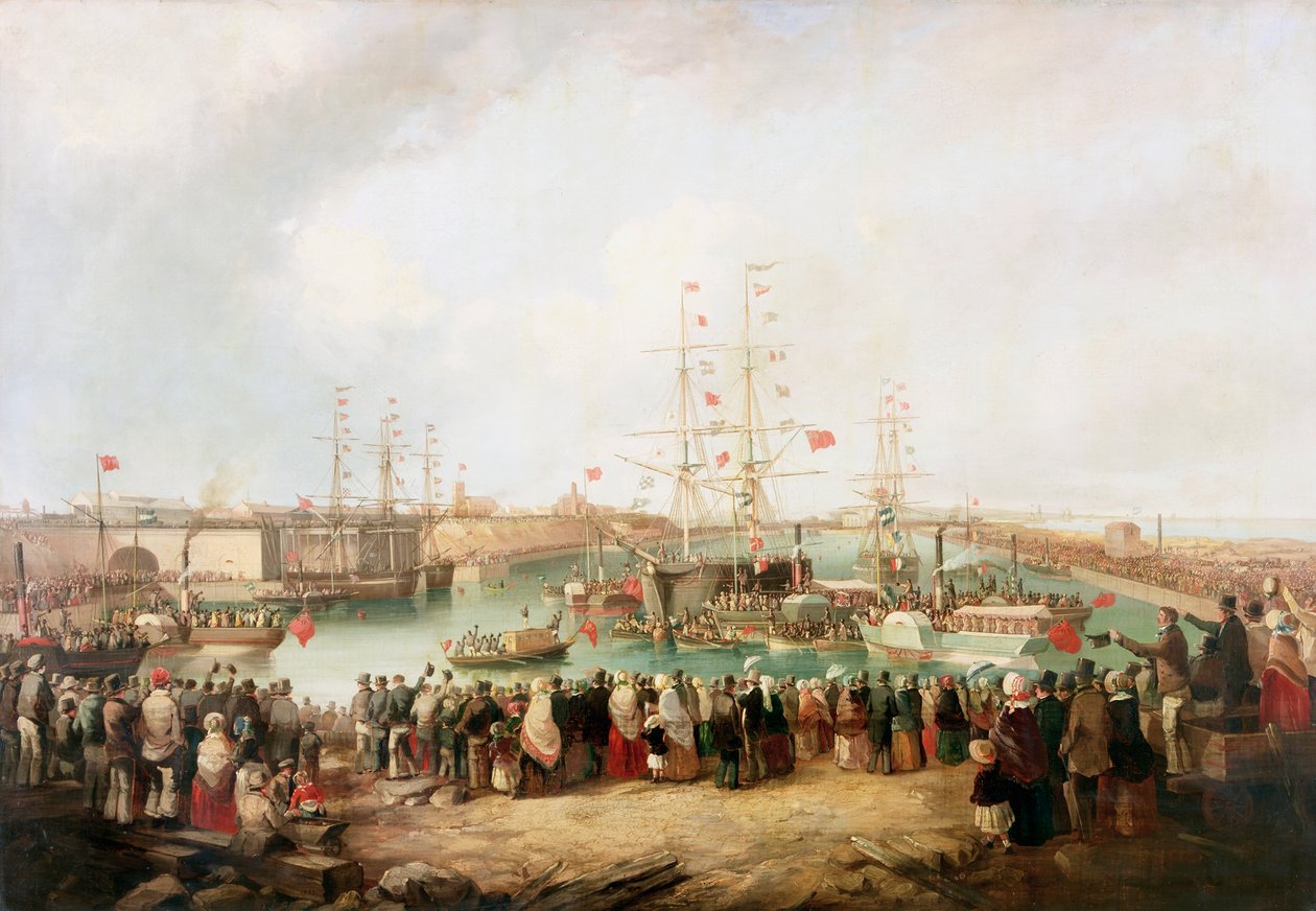 Abertura do South Dock, Sunderland, 1850, 1853 de Mark Thompson