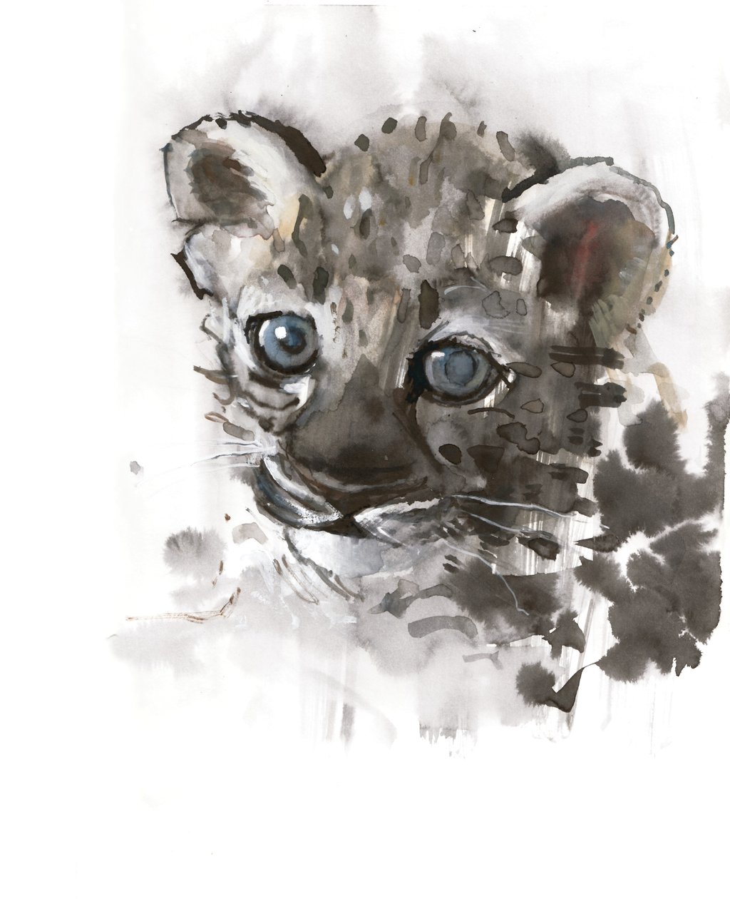 Olhos Azuis (Leopardo Árabe), 2008 de Mark Adlington
