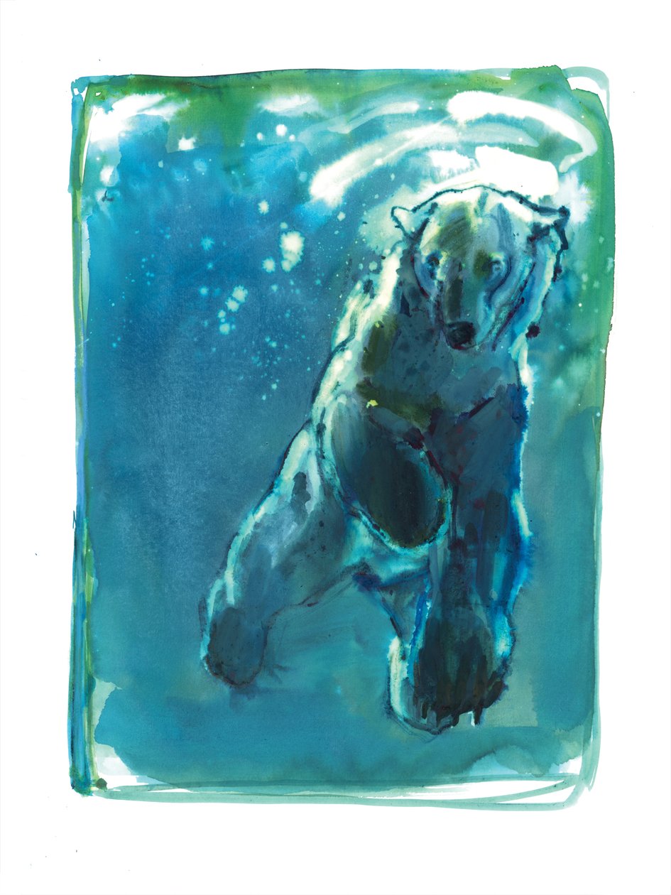 Constellation, 2015, (mídia mista no papel) de Mark Adlington