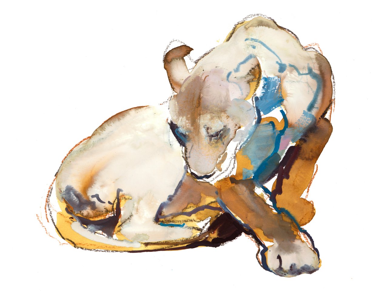 Tinta Felina (sem leão), 2020 de Mark Adlington