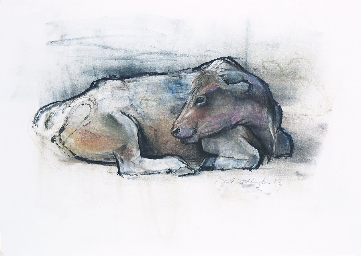 Galloway, 2006 (carvão e conte no papel) de Mark Adlington