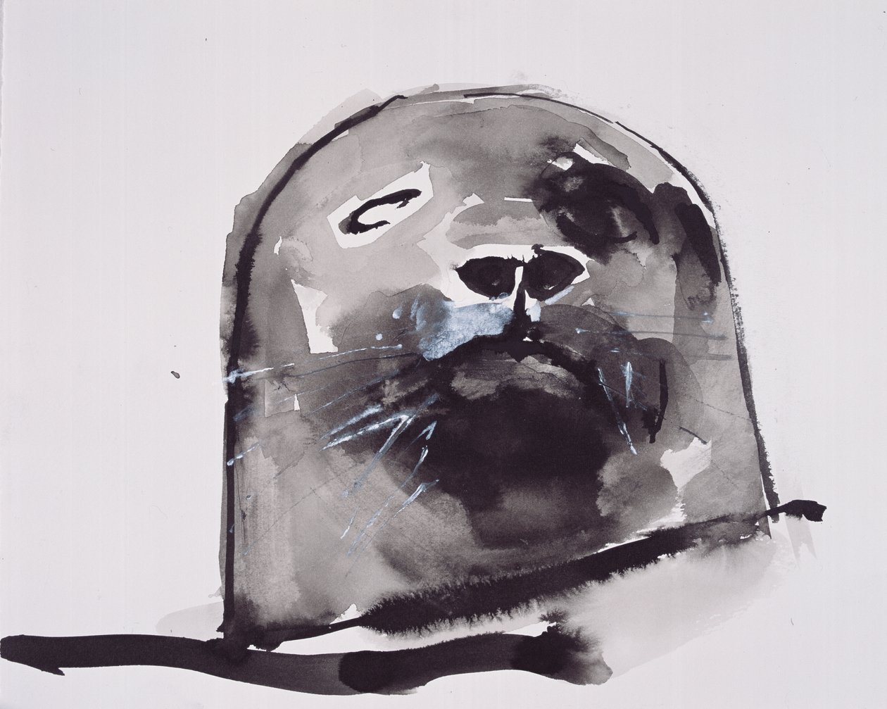 Selo de porto, West Cove (tinta e guache sobre papel) de Mark Adlington