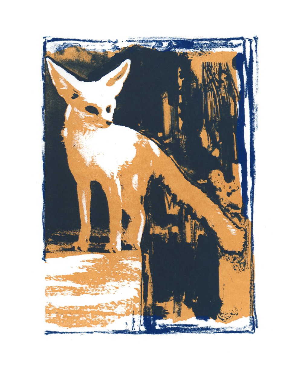 Little Desert Fox, 2015, (impressão da tela) de Mark Adlington