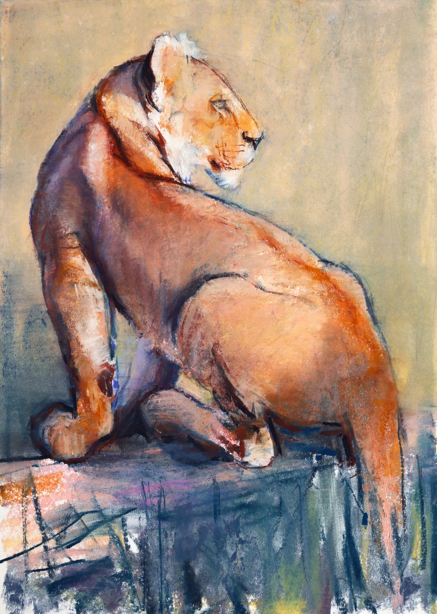 Banco de madeira, 2019 de Mark Adlington