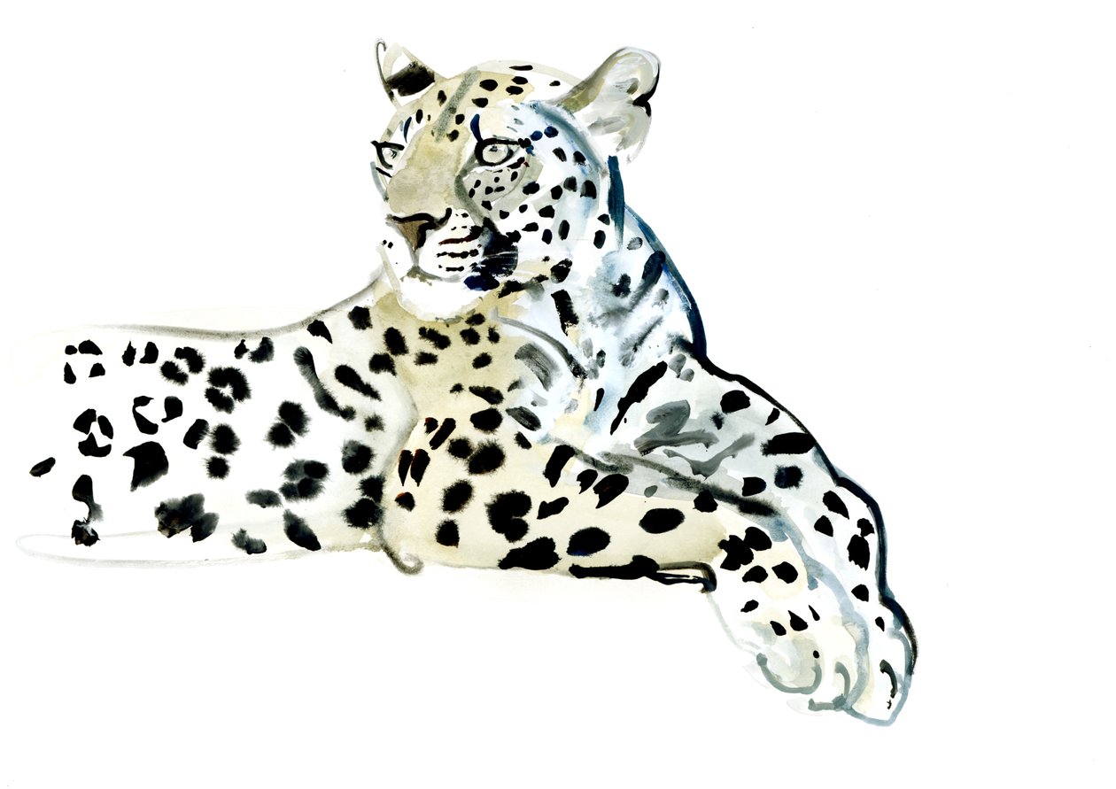 Poise, 2015, (aguarela sobre papel) de Mark Adlington