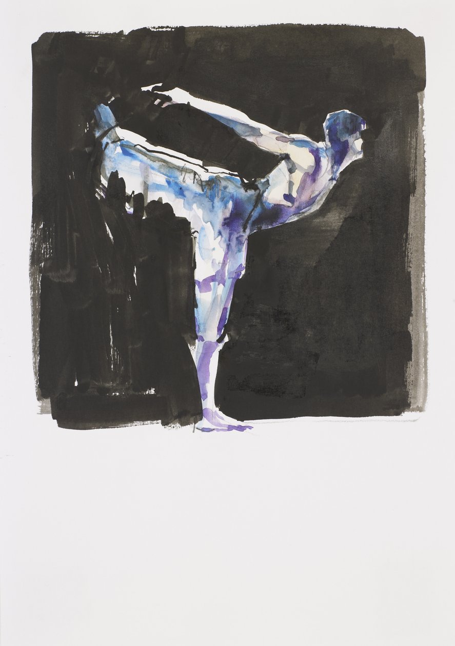 Estágio (tinta e papel higiênico) de Mark Adlington