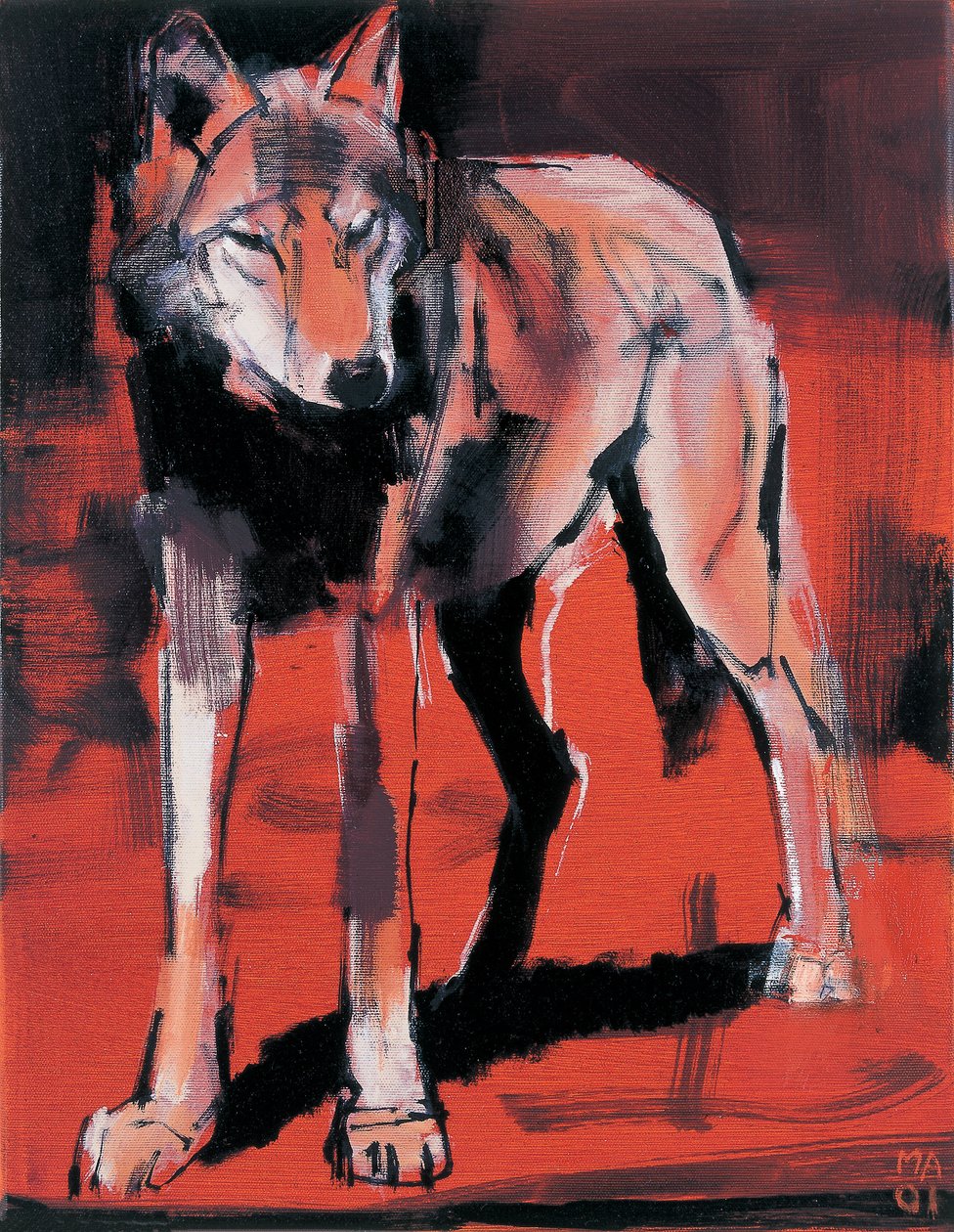 Summer Wolf, 2001 (mídia mista sobre tela) de Mark Adlington