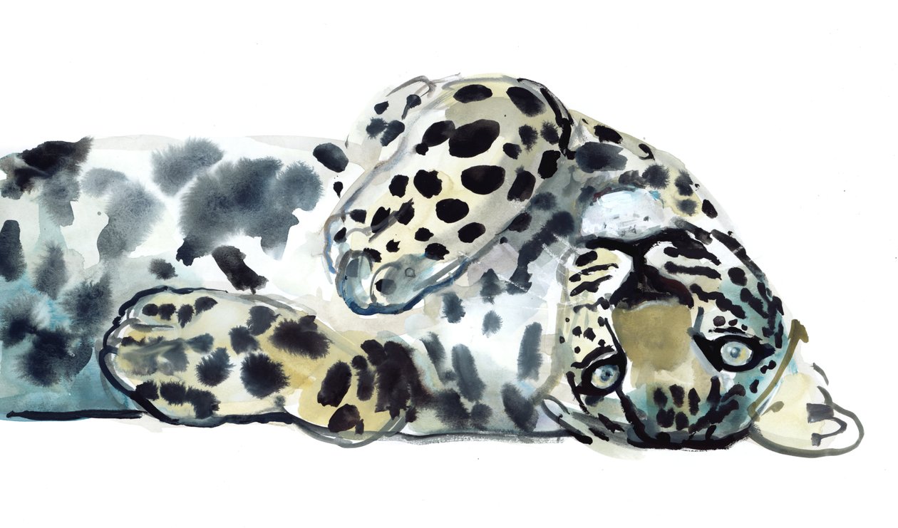 De cabeça para baixo, 2015, (aguarela sobre papel) de Mark Adlington