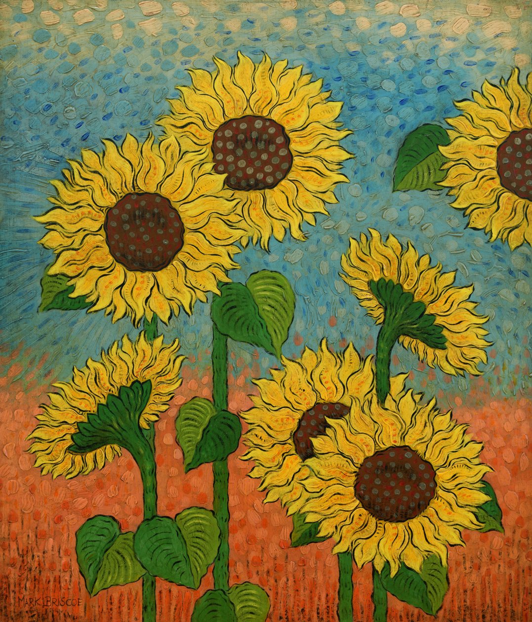 Sol de verão, 2023 (têmpera grossa e óleo sobre painel) de Mark Briscoe