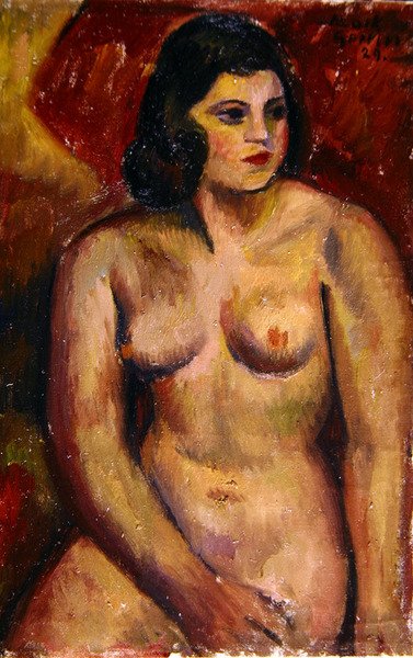 Estudo de uma Fêmea Nua de Mark Gertler