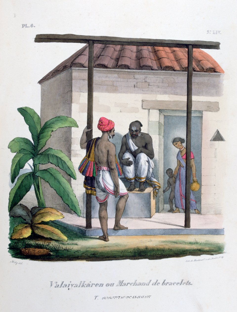Mercador de pulseira, 1828 de Marlet et Cie