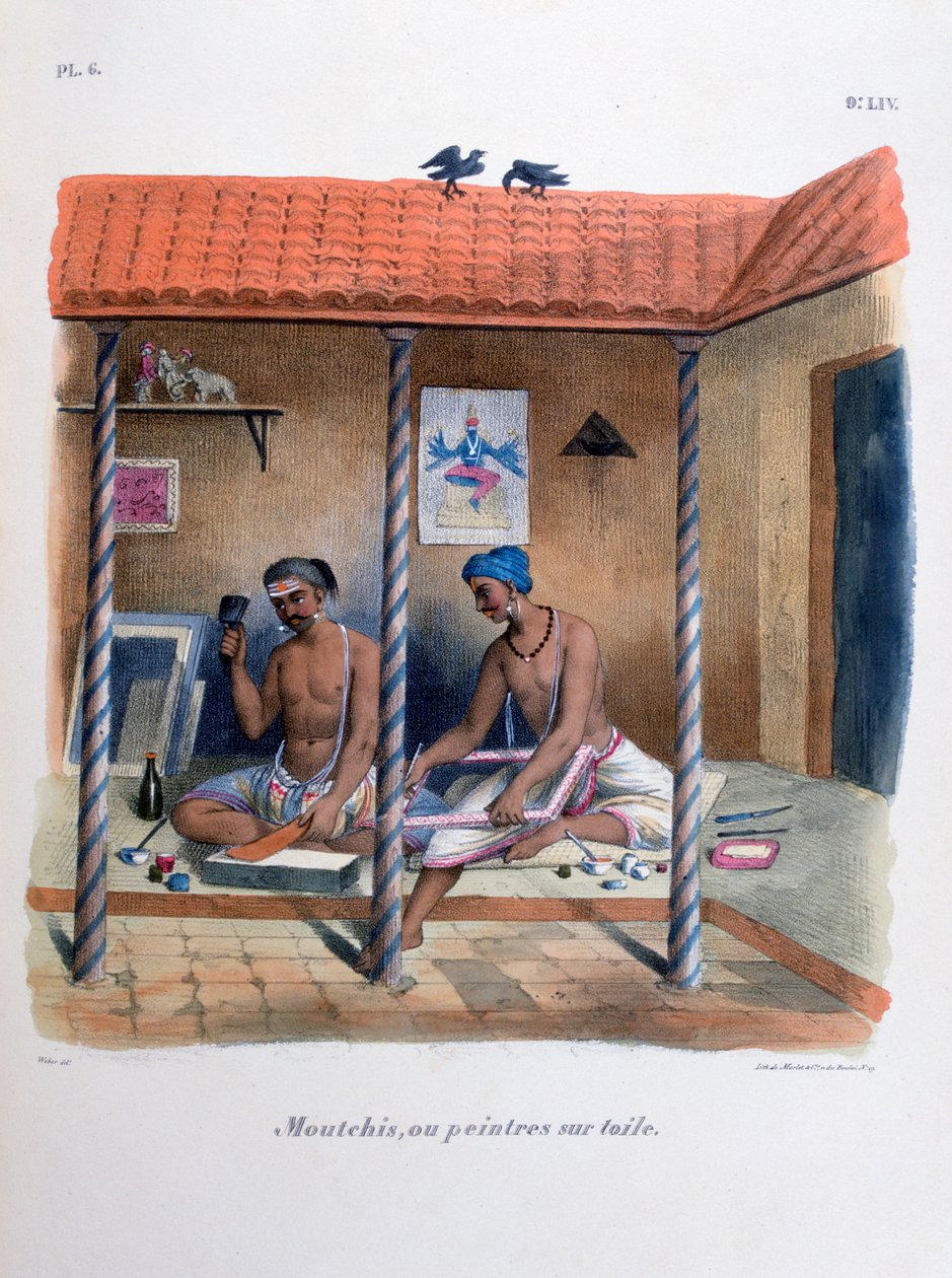 Pintores de tecidos, 1828 de Marlet et Cie