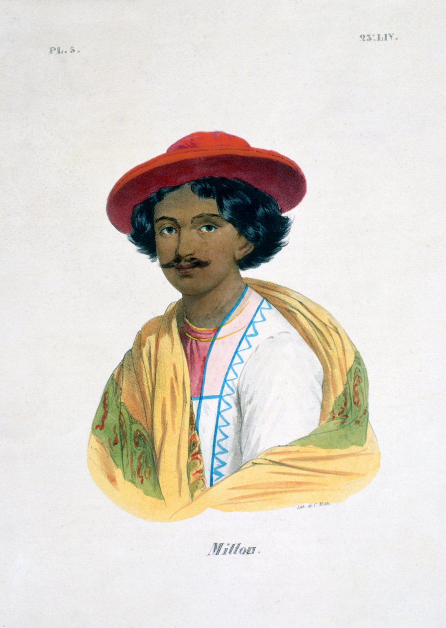 Homem indiano, século XIX de Marlet et Cie