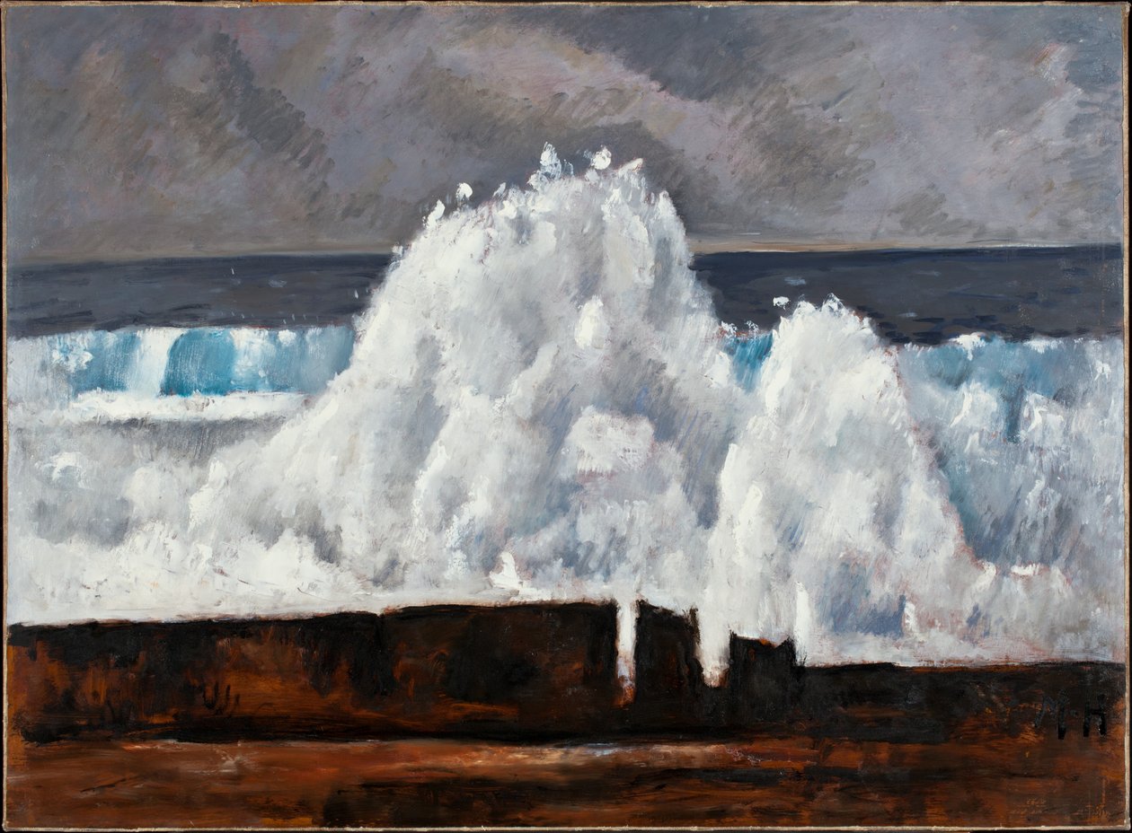 The Wave, 1940-41 (óleo em masonite) de Marsden Hartley