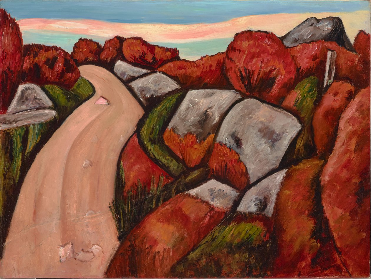 Estrada do mirtilo, Dogtown, 1931 de Marsden Hartley