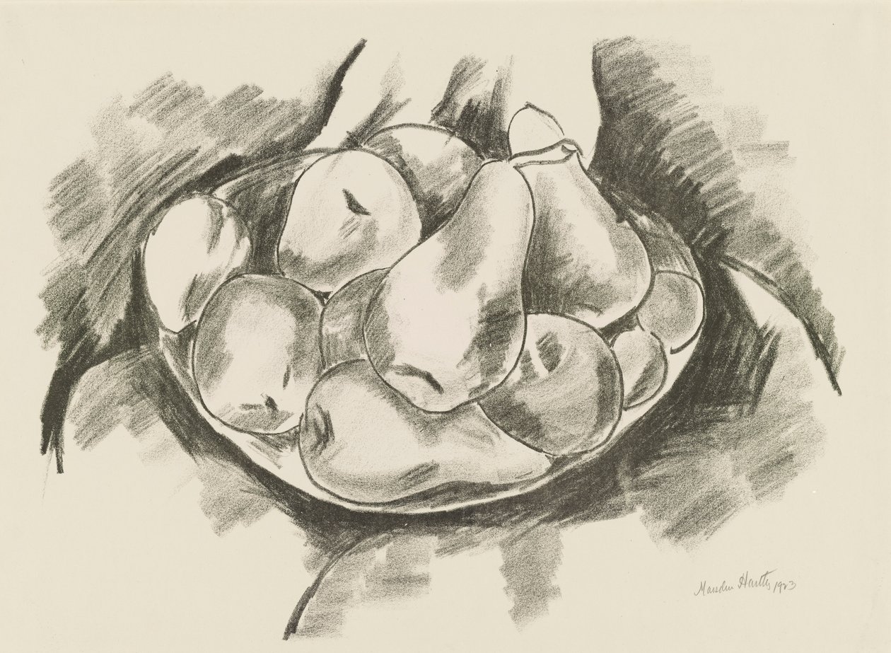 Prato de Maçãs e Pêras de Marsden Hartley