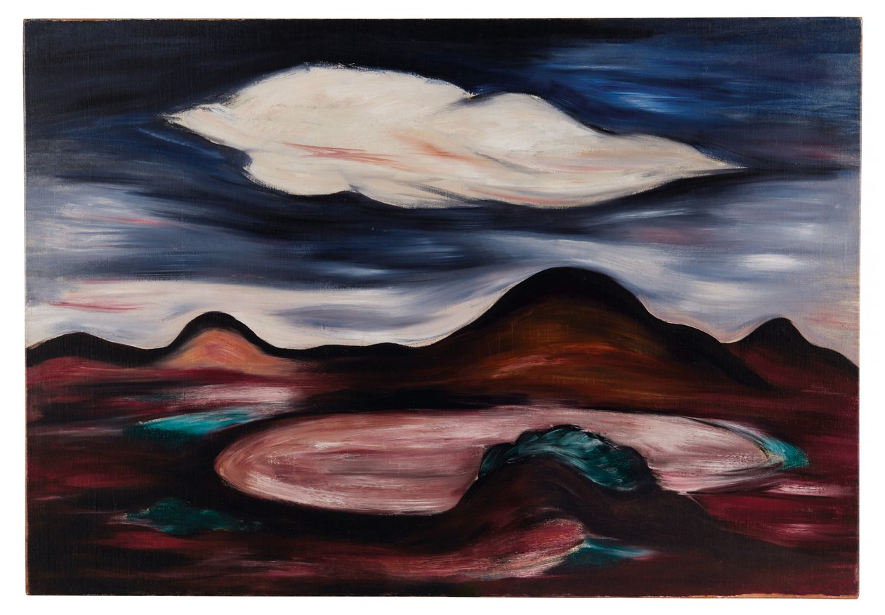 Paisagem com uma única nuvem de Marsden Hartley