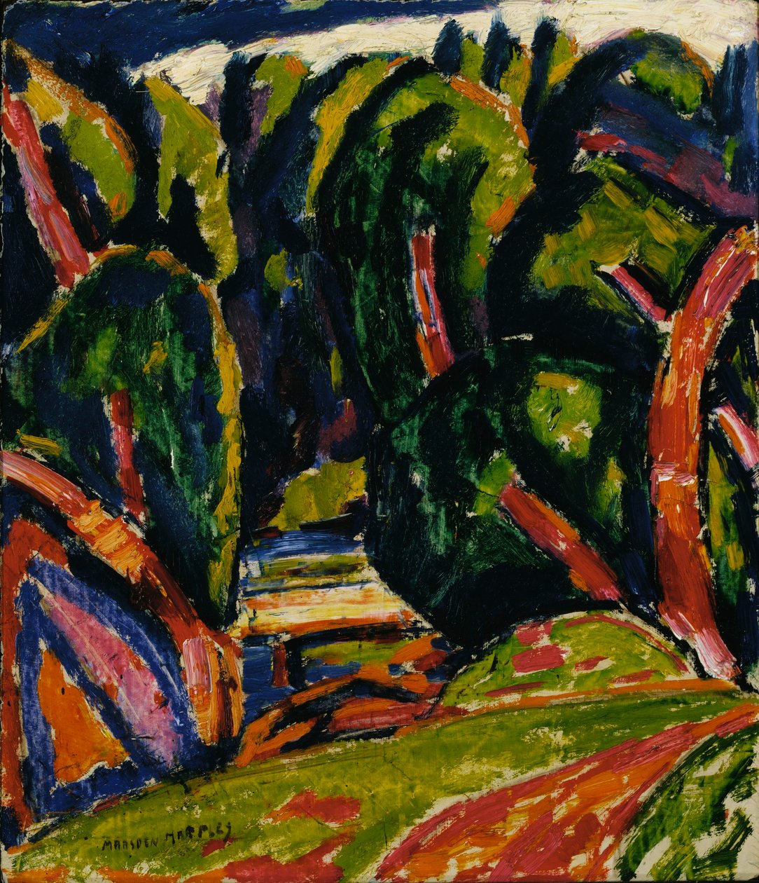 Árvore vermelha de Marsden Hartley