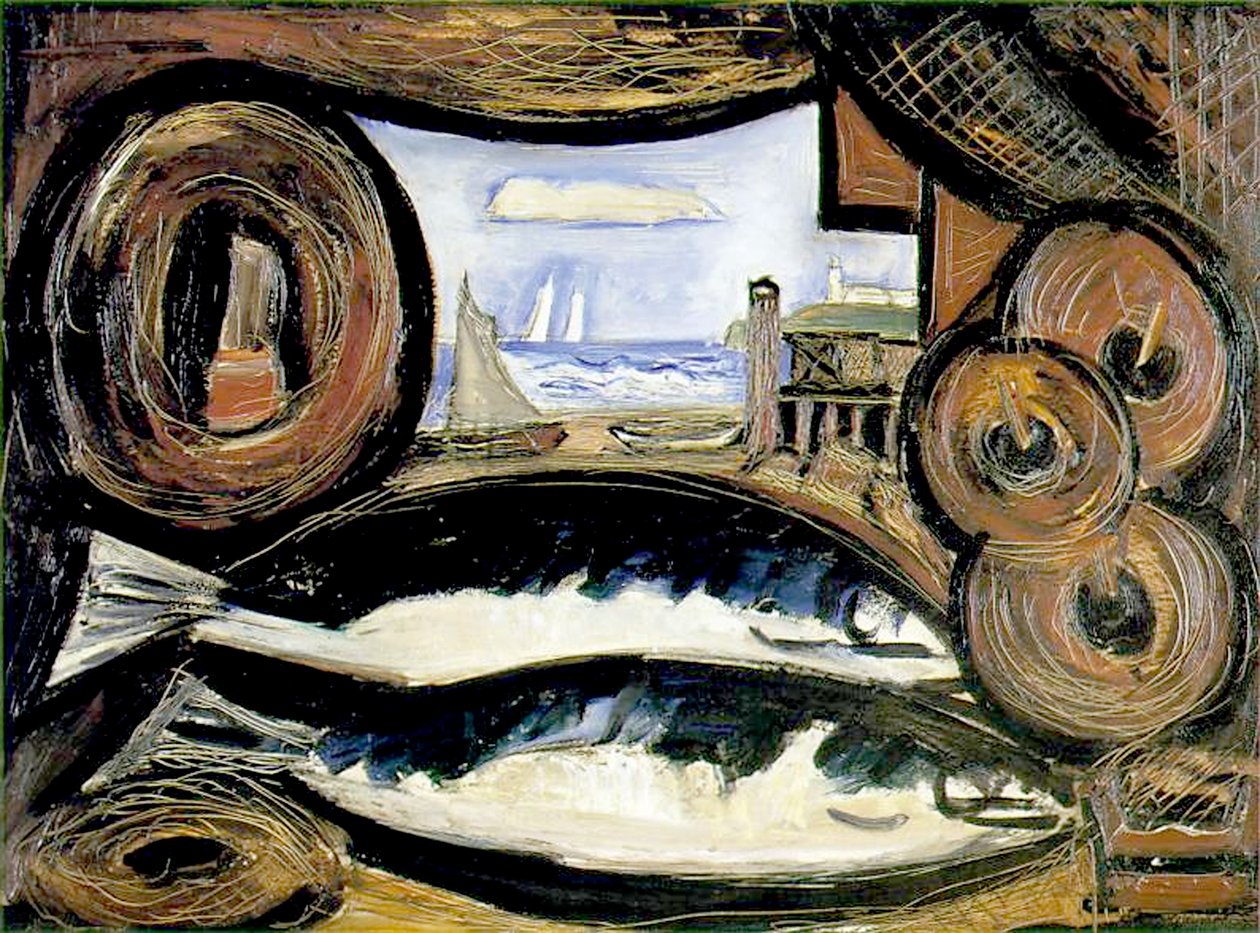 The Fish House, Nova Inglaterra, 1934 de Marsden Hartley