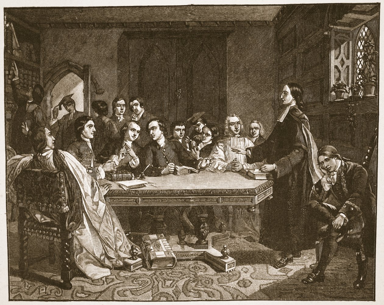 John Wesley e os seus amigos em Oxford, ilustração de 