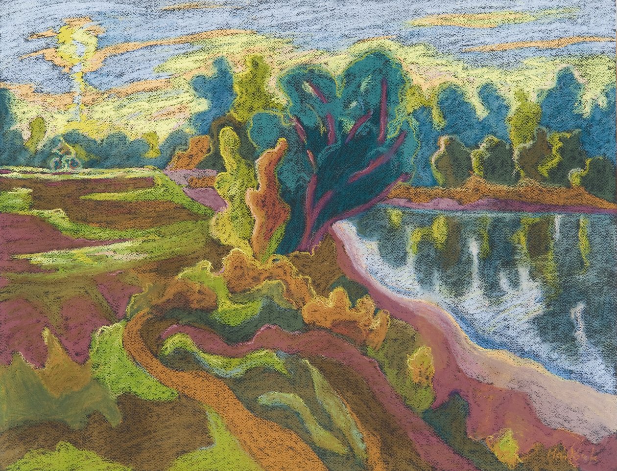 Idílio, 2008 (pastel sobre papel) de Marta Martonfi Benke