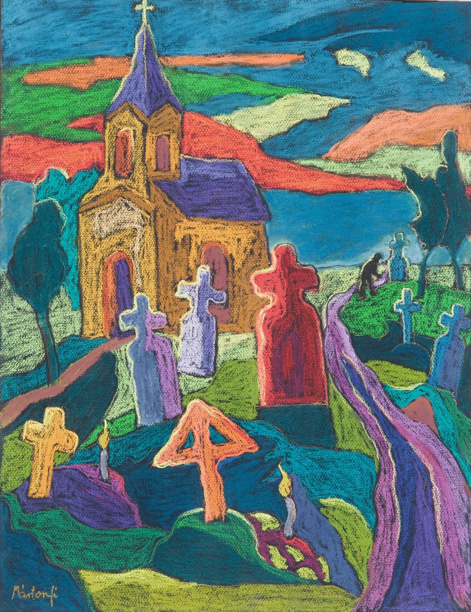 Dia dos Mortos, 2006 (pastel sobre papel) de Marta Martonfi Benke