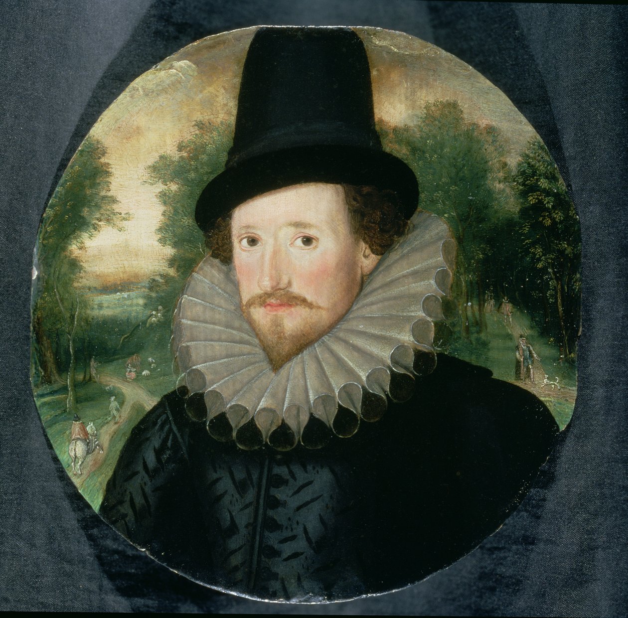 Retrato, de, um, homem, em, um, chapéu de Marten Valckenborch  the van Elder