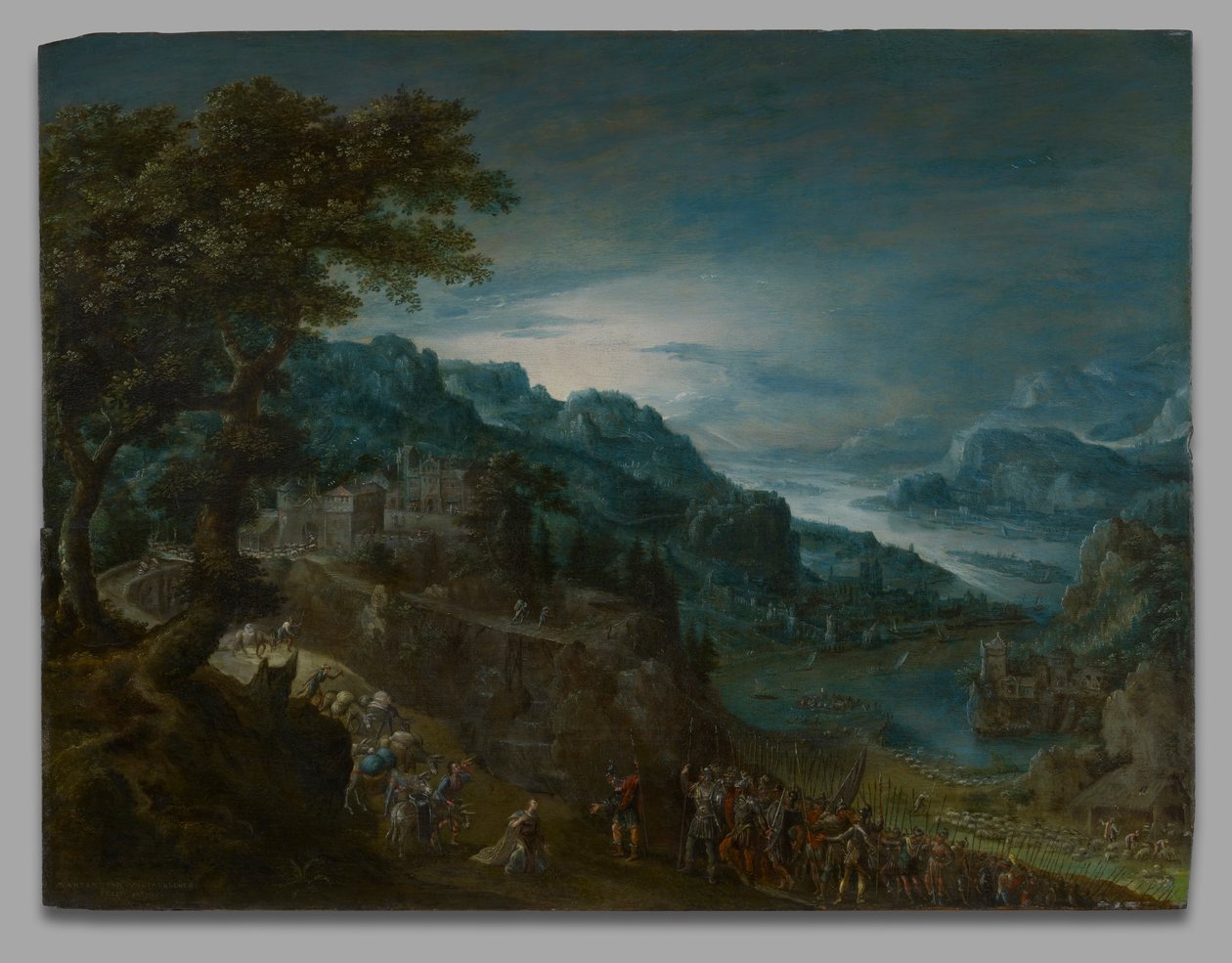 A Reconciliação de Jacob e Esaú de Marten van Valckenborch