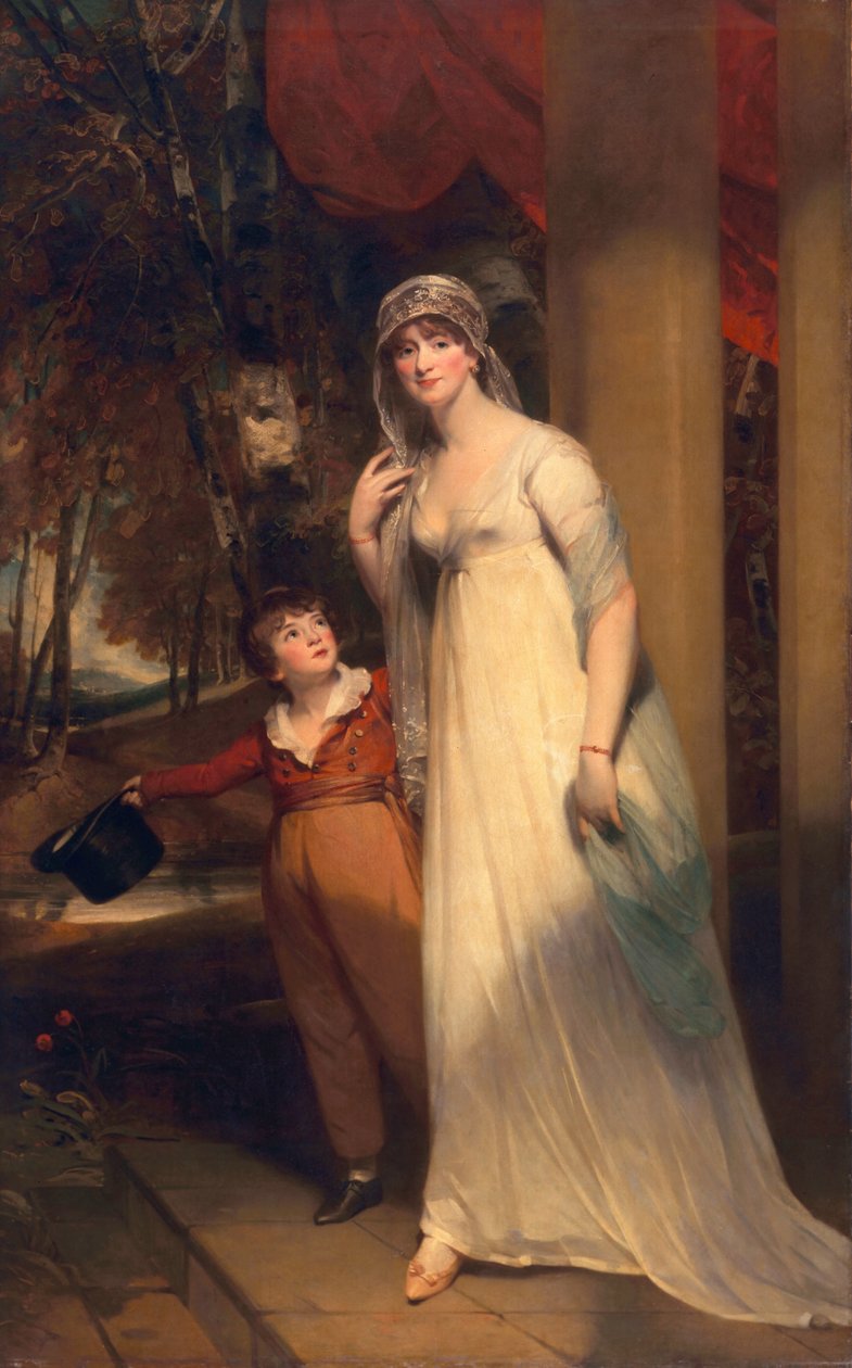 Frances Borlase, mais tarde Frances Grenfell, e Pascoe George Norman Grenfell, c.1804 de Martin Archer Shee