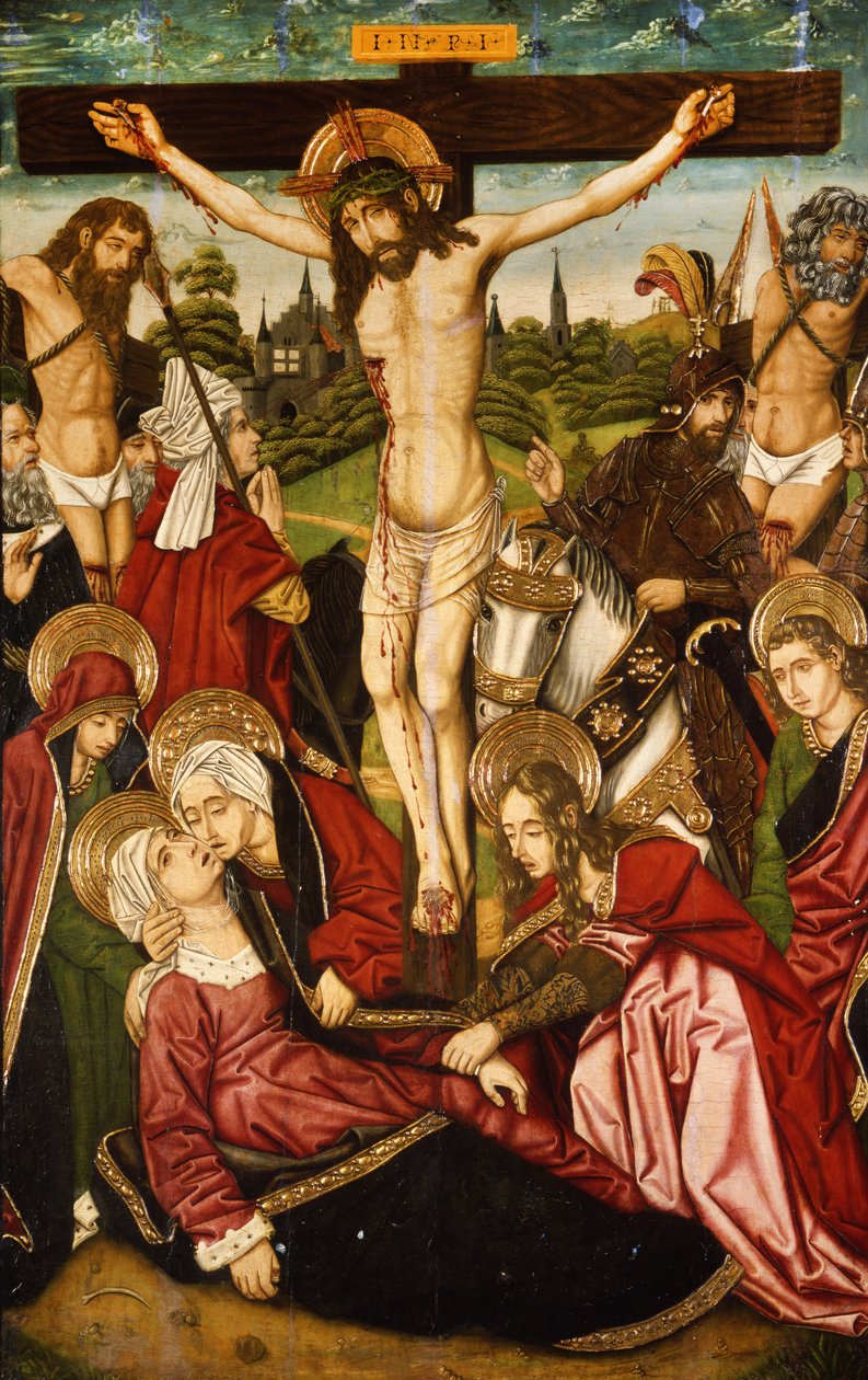 A Crucificação, c.1480-90 de Martín Bernat