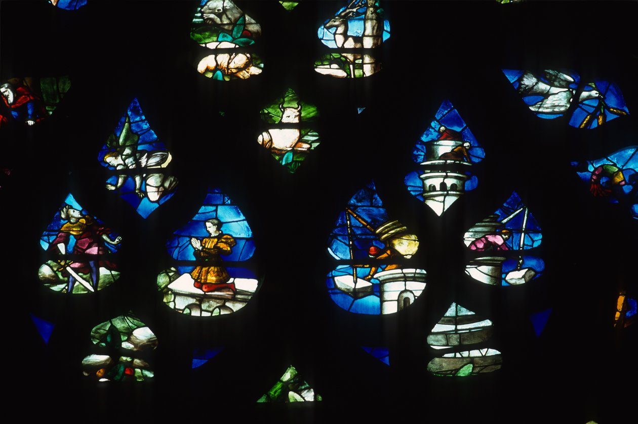 Janela rosa do Sul (vitral) de Martin Chambiges