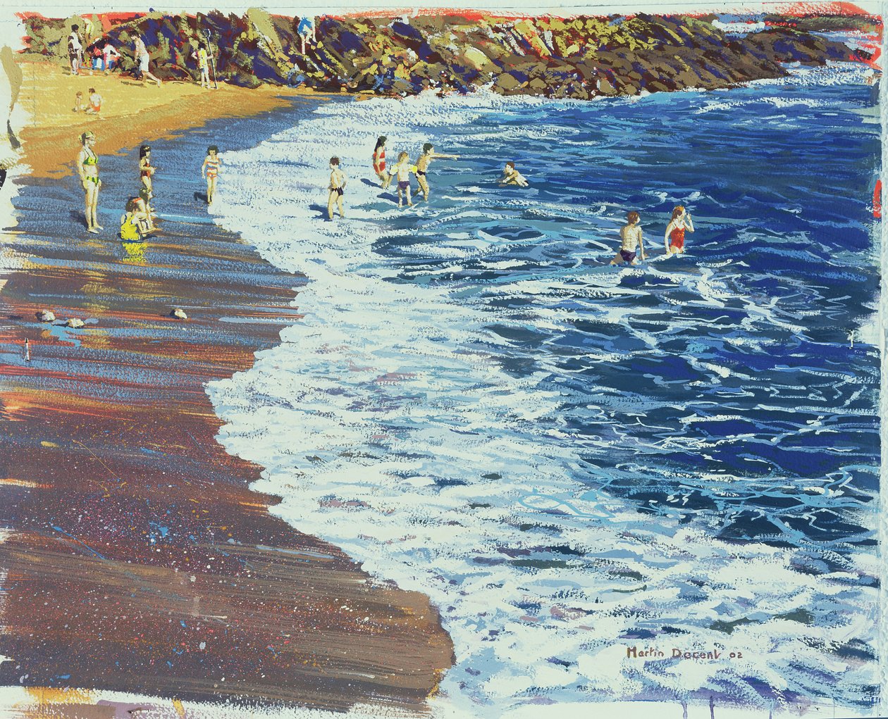 Breakers, 2002 (wc e guache sobre papel) de Martin Decent