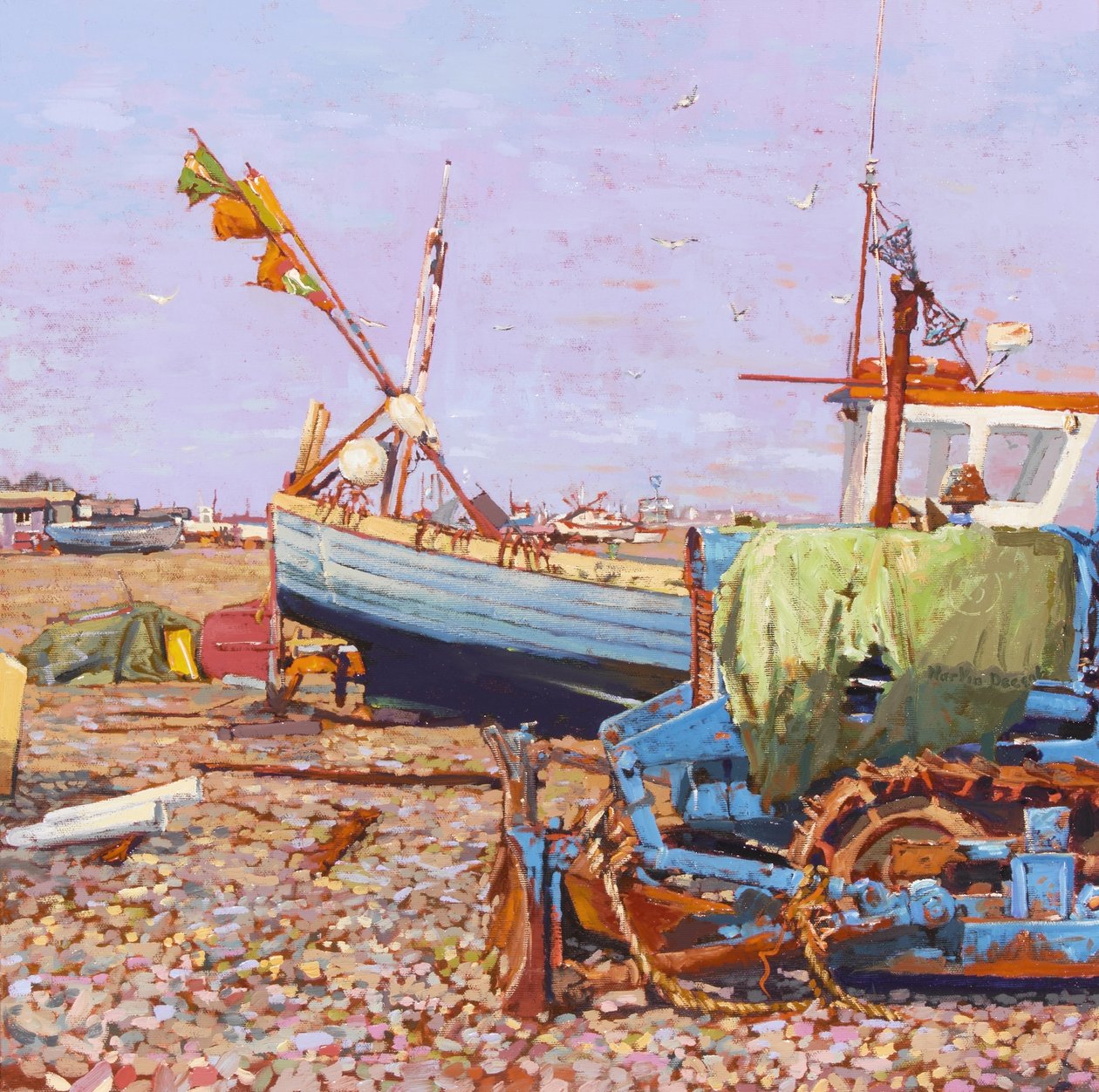 Dia azul claro (praia de Aldeburgh) 2006 de Martin Decent