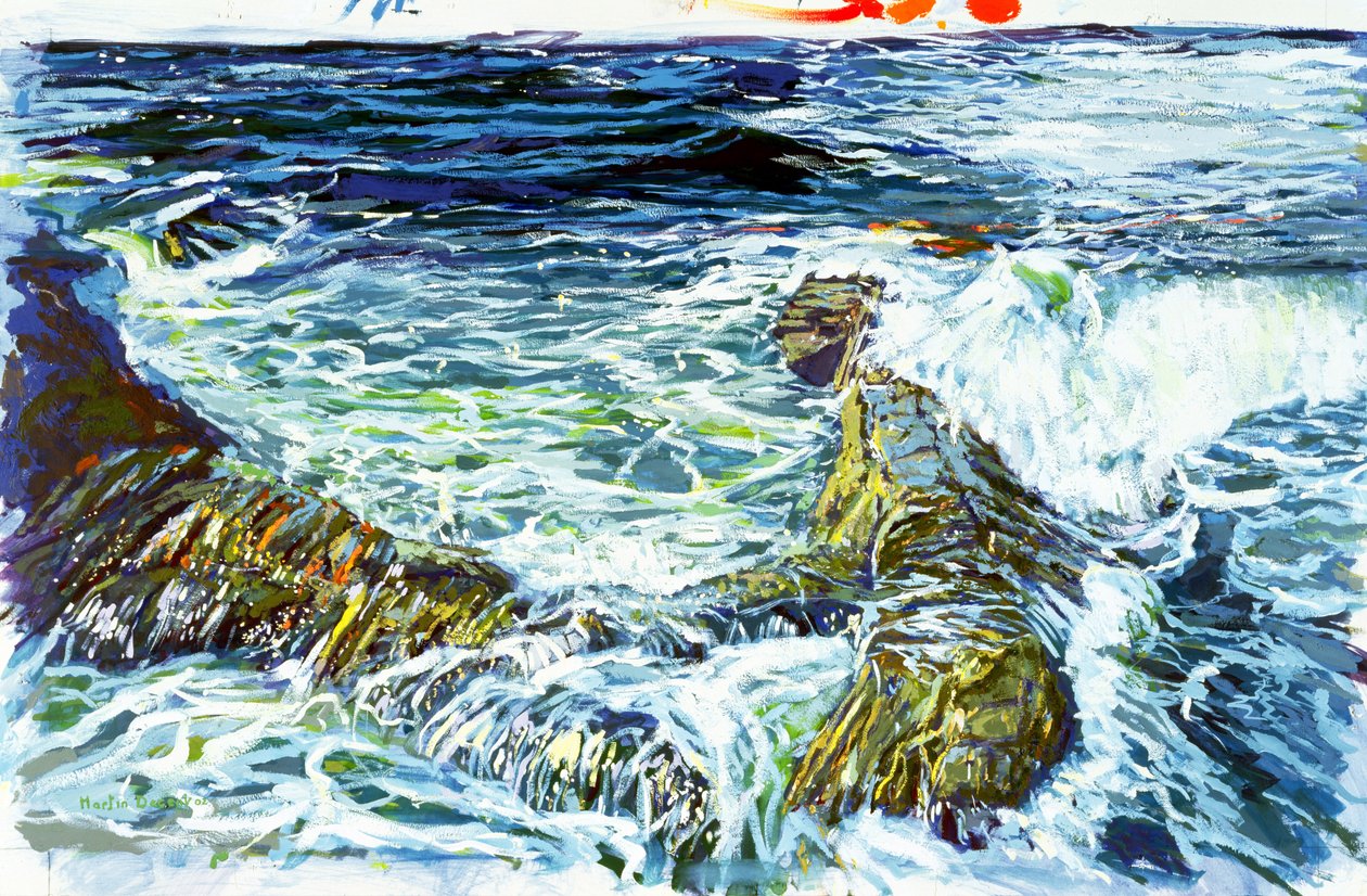 Lands End, 2002 (wc e guache sobre papel) de Martin Decent