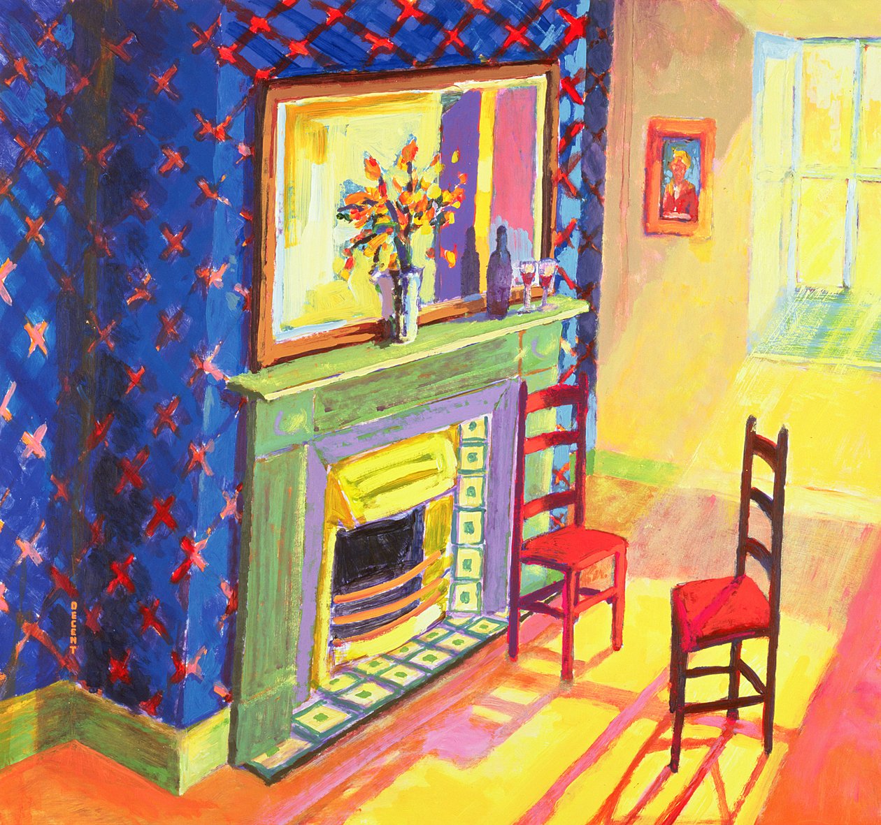 Moving In, 2000 (acrílico sobre tela) de Martin Decent