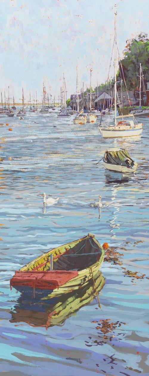 O Velho e o Novo (Portmadoc, North Wales) 2006 (guache a bordo) de Martin Decent