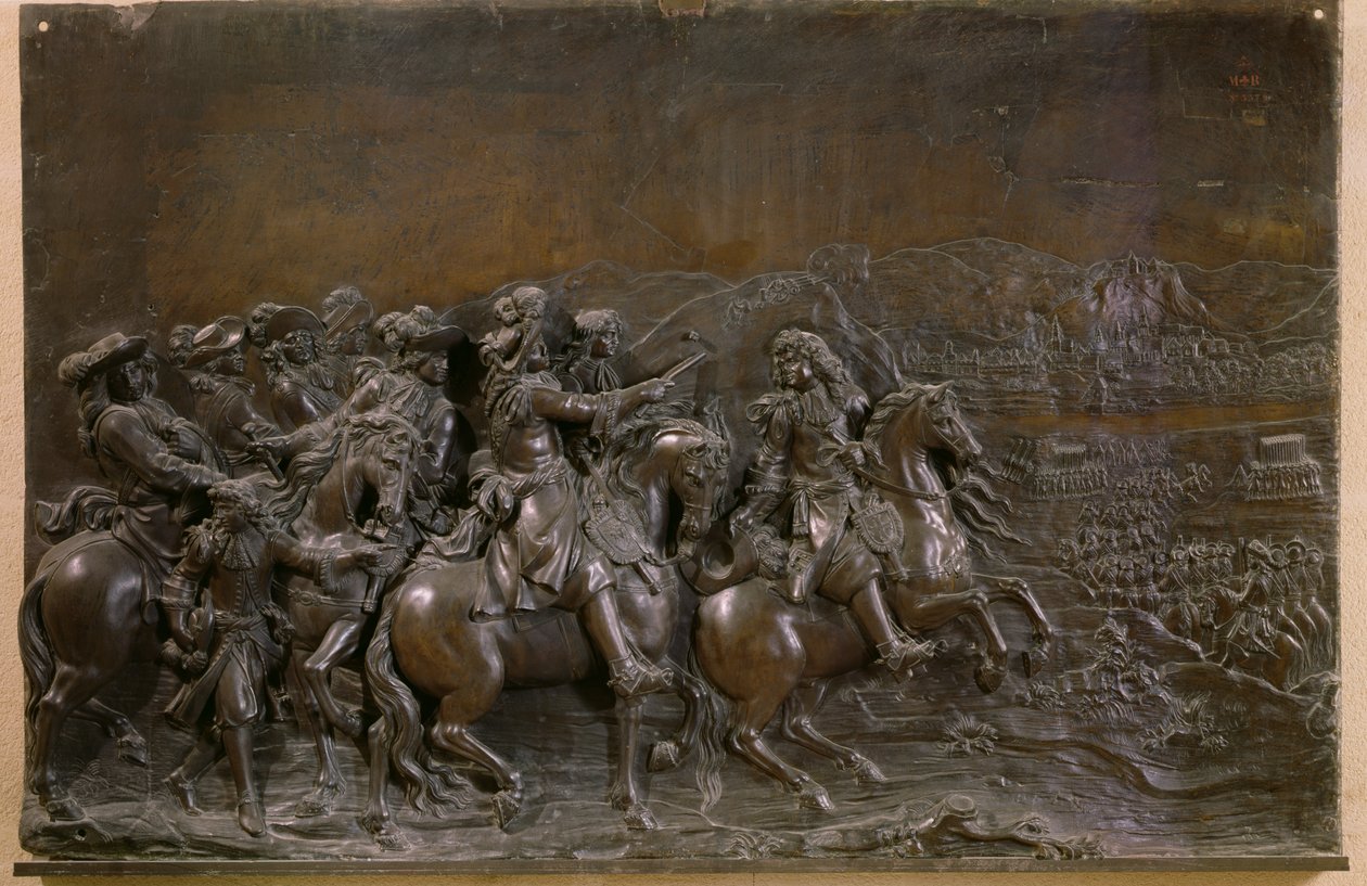 Conquista de Franche-Comte em 1674, c.1686 (bronze) de Martin Desjardins
