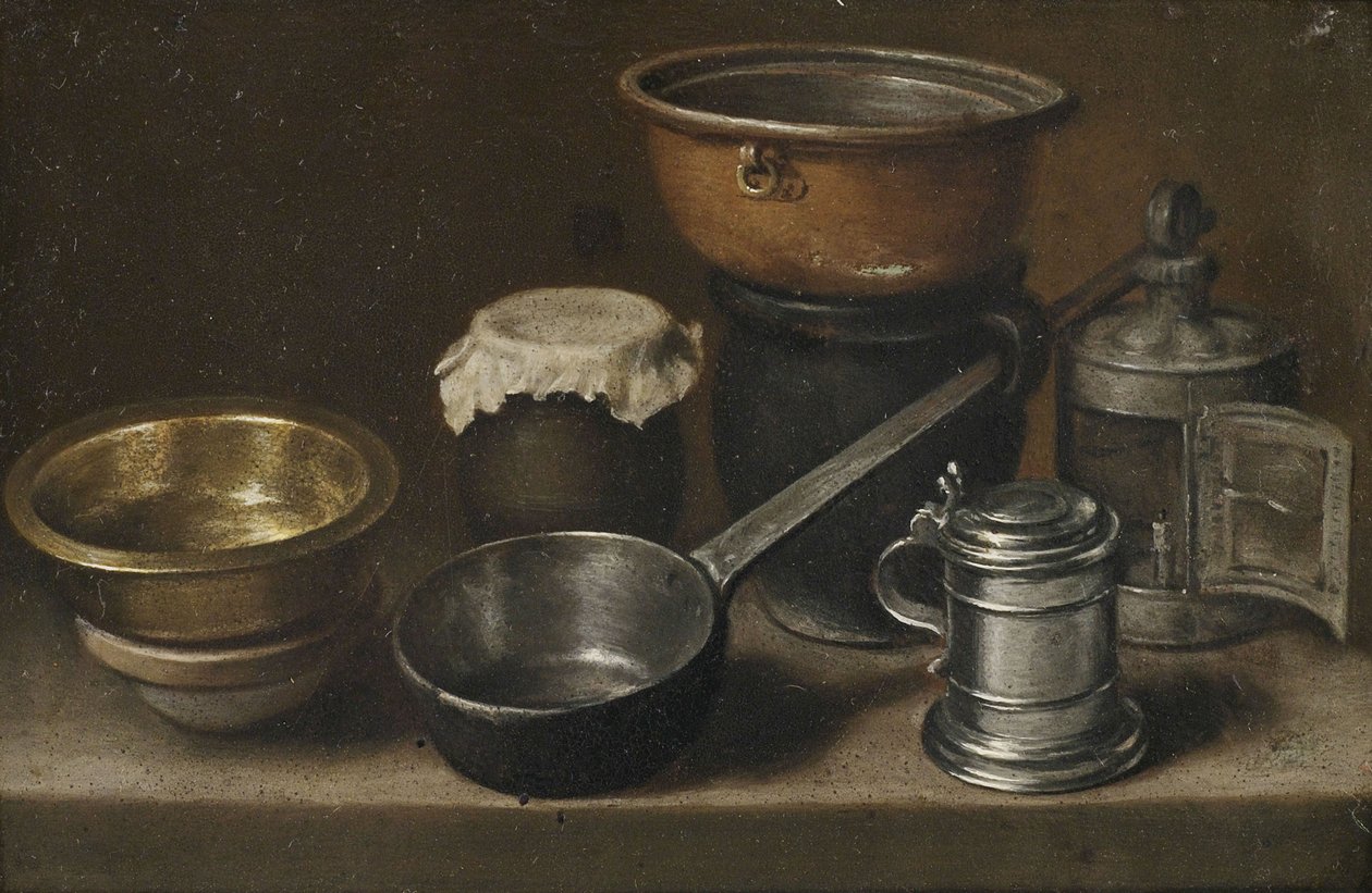 Ainda vida com utensílios de cozinha de Martin Dichtl
