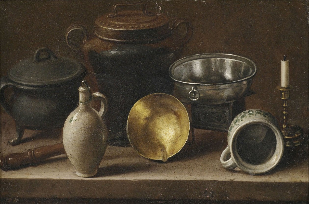 Ainda vida com utensílios de cozinha de Martin Dichtl