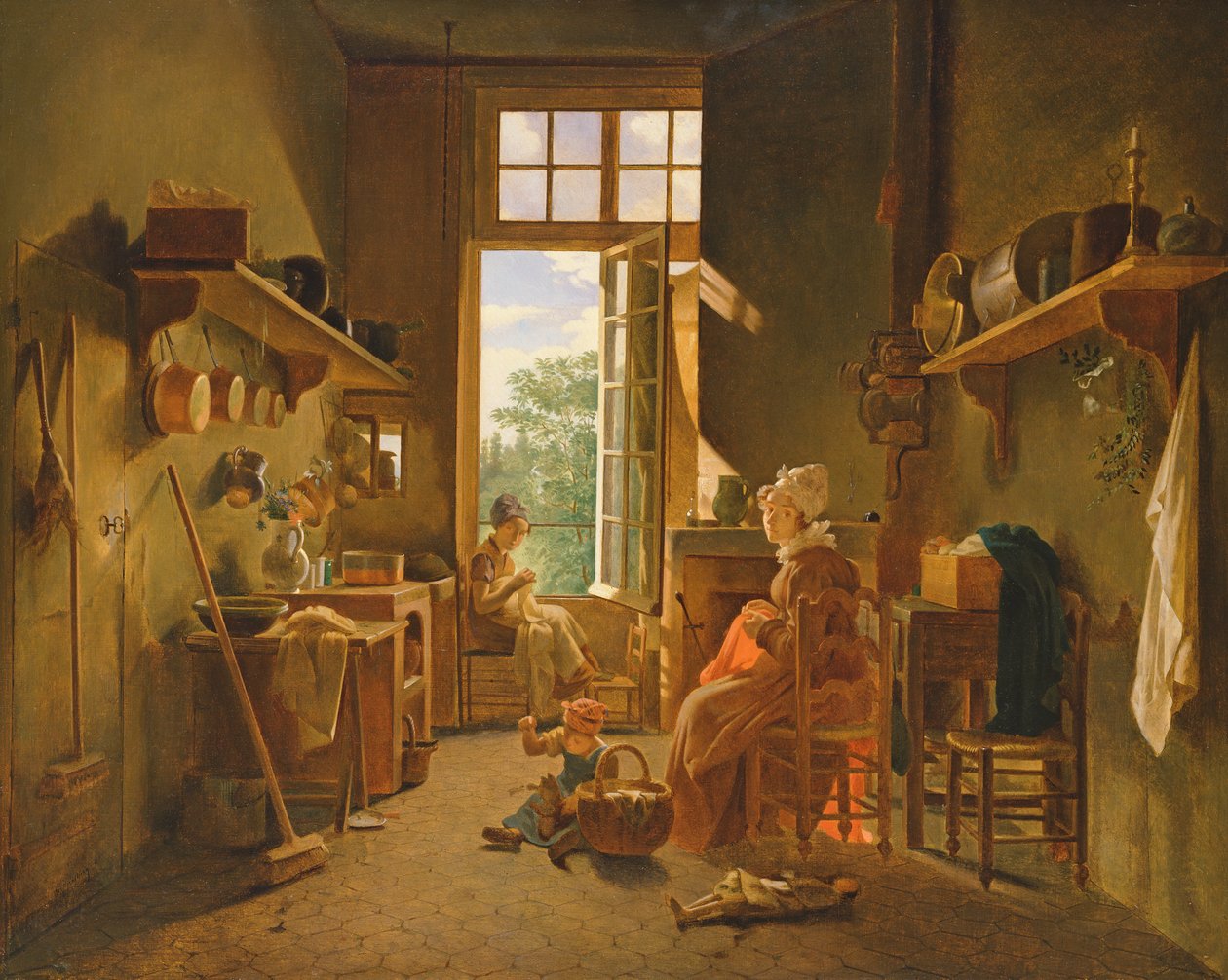 Interior da cozinha, 1815 de Michel Martin Drolling