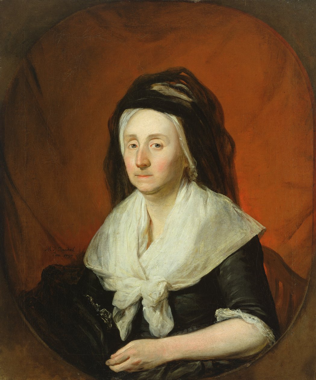 Retrato da Sra. Wolters, 1797 de Martin Ferdinand Quadal