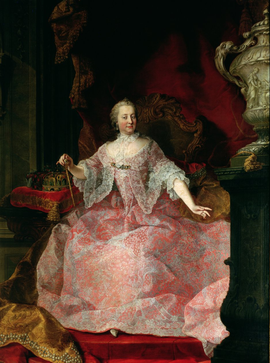 Imperatriz Maria-Theresa (1717-1780) 1744 de Martin II Mytens or Meytens