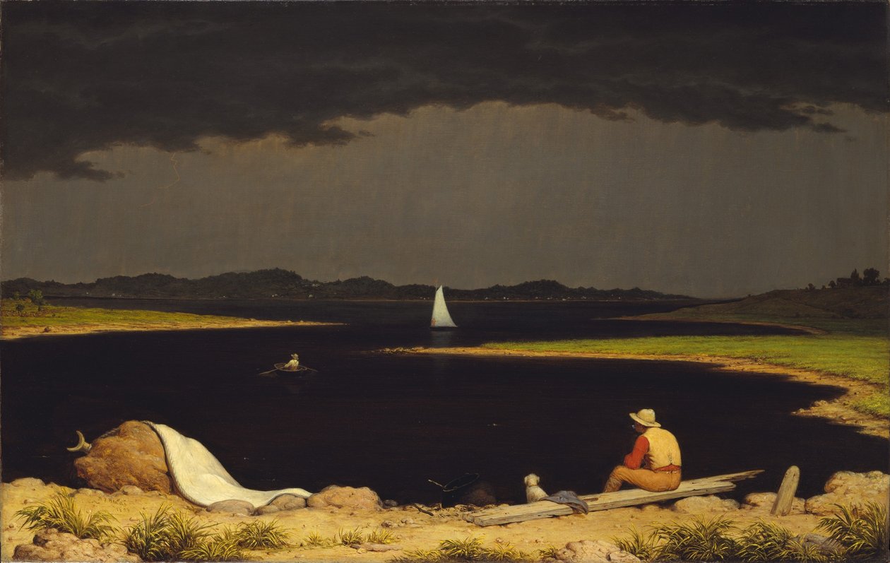 Aproximando-se tempestade do trovão de Martin Johnson Heade
