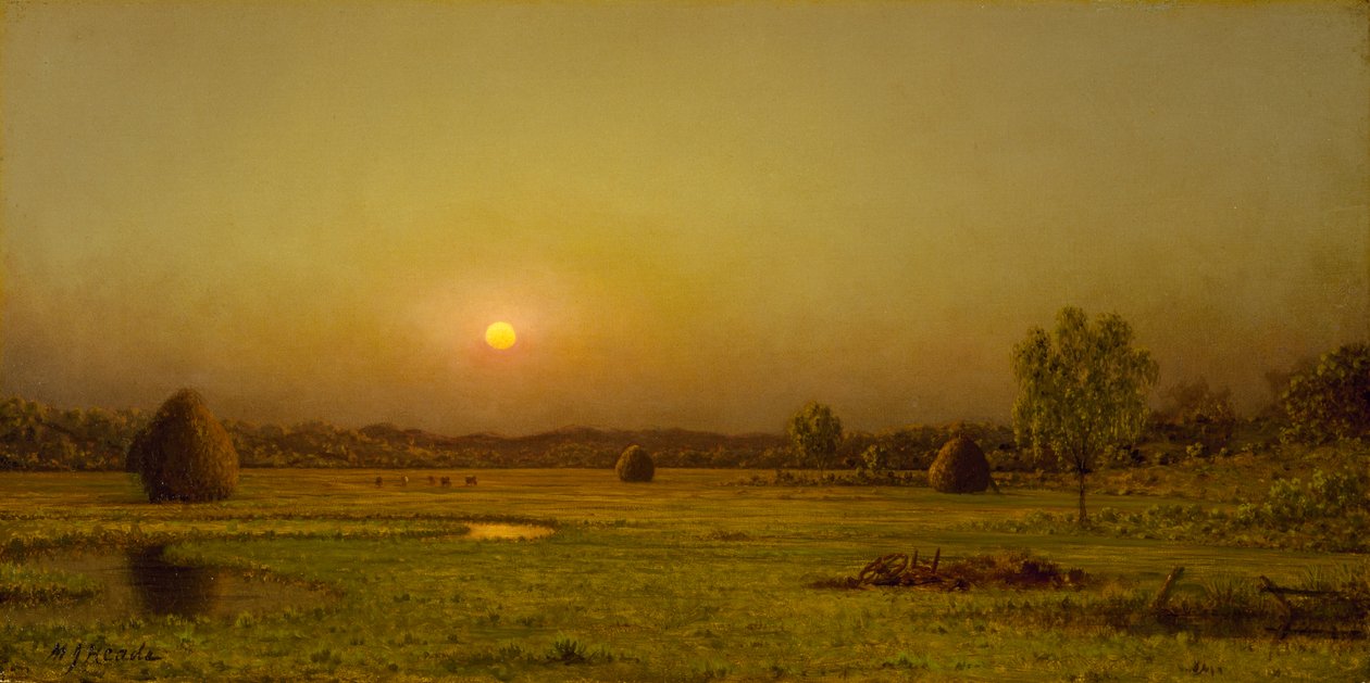 Marsh Sunset, Newburyport, Massachusetts, c. 1876-1882 de Martin Johnson Heade