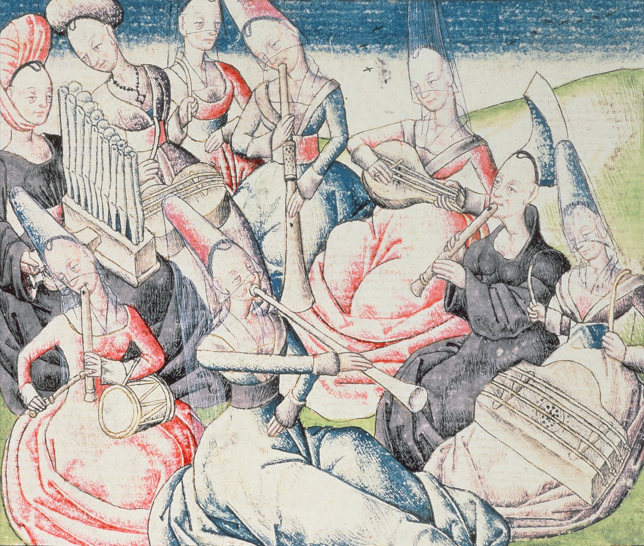 Grupo de Lady Musicians de Martin Le Franc