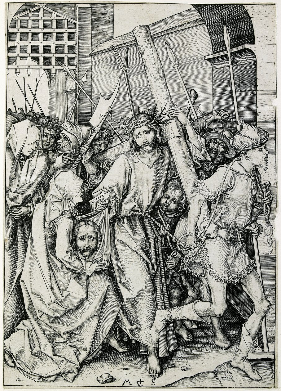 Cristo carregando a cruz de Martin Schongauer